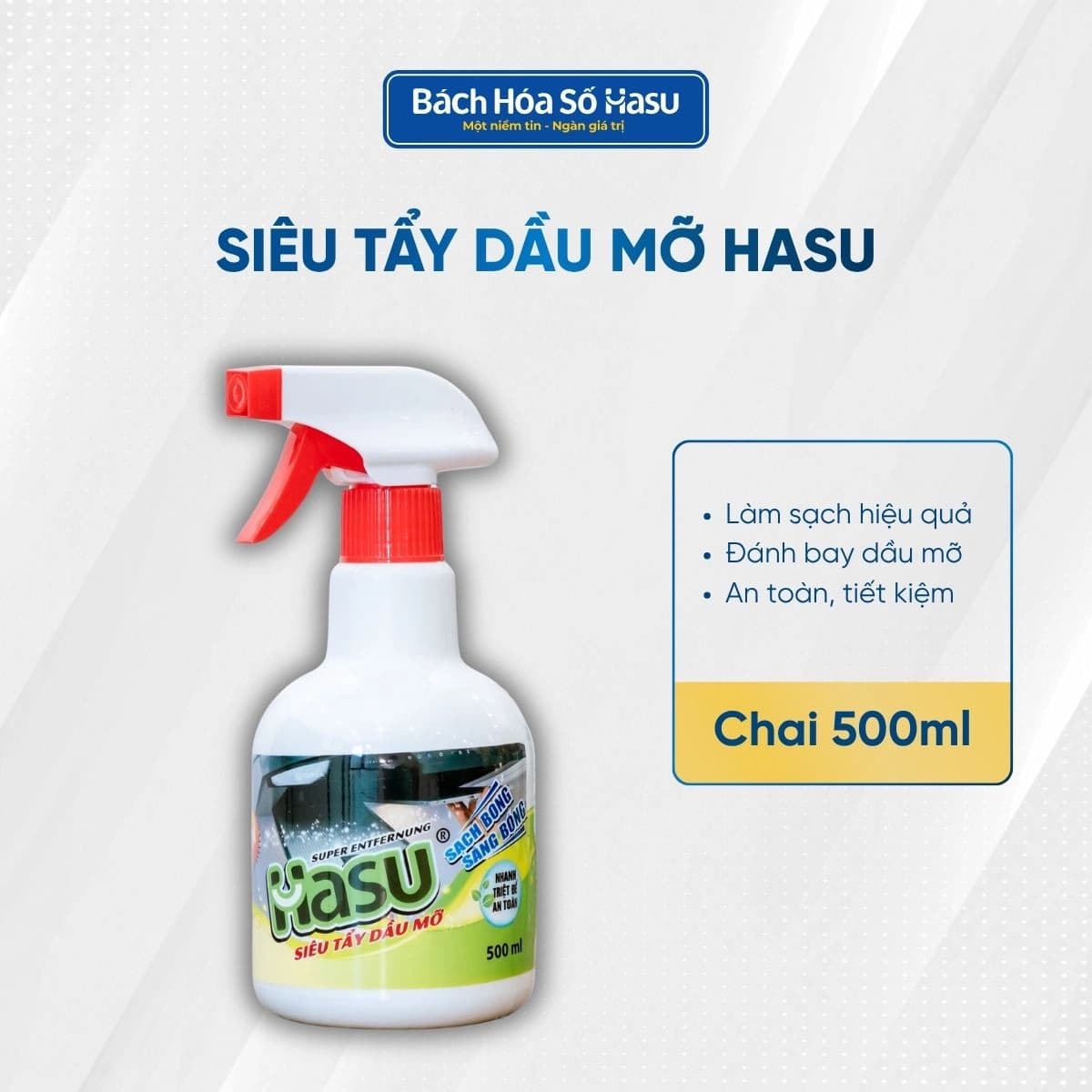HS tẩy canxi Hasu 500ml/12-chai